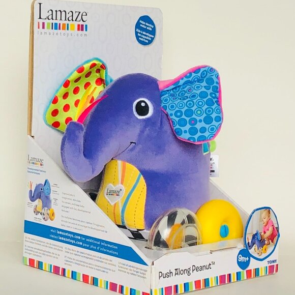 New in Box Lamaze  Push Along Peanut Elephant 9 Months + - Picture 10 of 15
